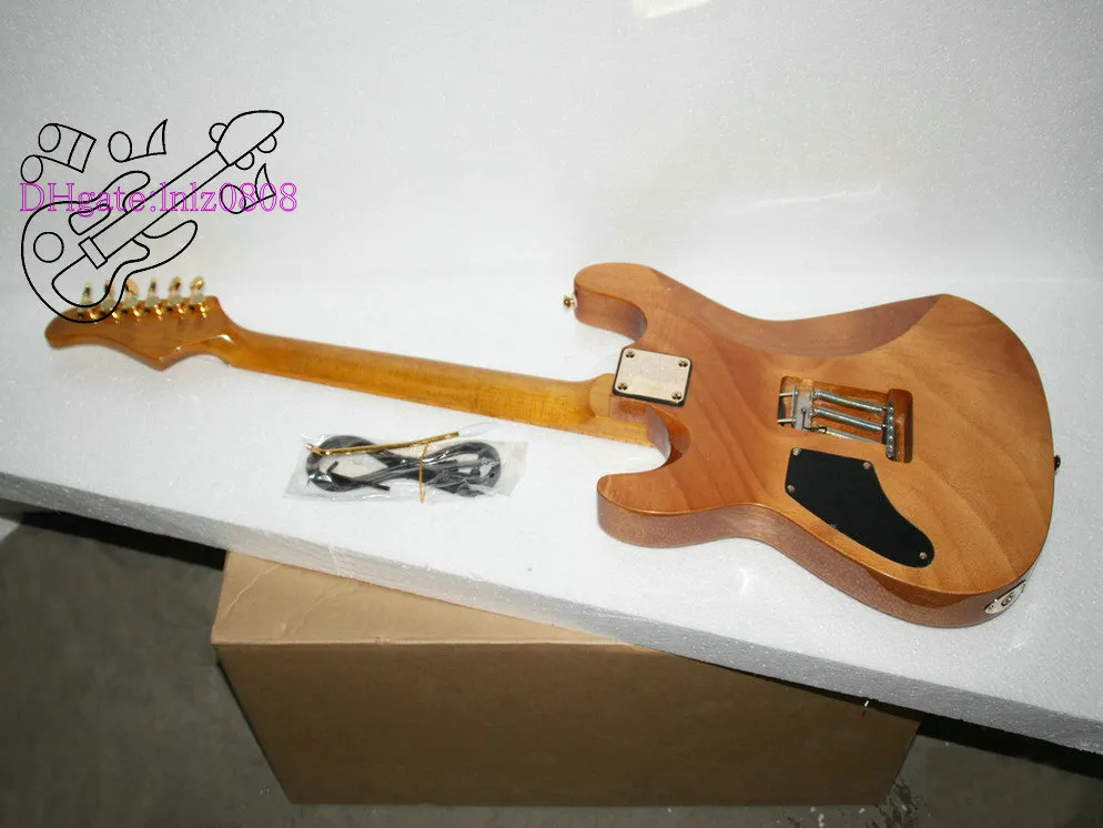 Guitarra atacado de Alta qualidade cor Natural guitarra elétrica frete grátis