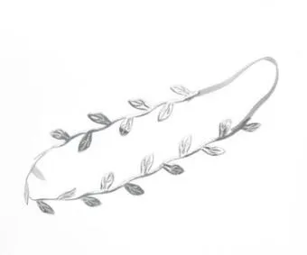 2016 neue Mode Baby Erwachsene Olive Blätter Stirnbänder Gold Silber Blatt Haarbänder Elastizität für Kinder Mädchen Frauen Kopf wickeln