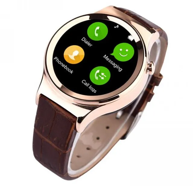 Moda Bluetooth Smartwatch T3S Suporte UV Heart Rate Anti Perdido Relógio de Tela de Toque Inteligente Relógio de Sincronização com IOS Android Frete Grátis