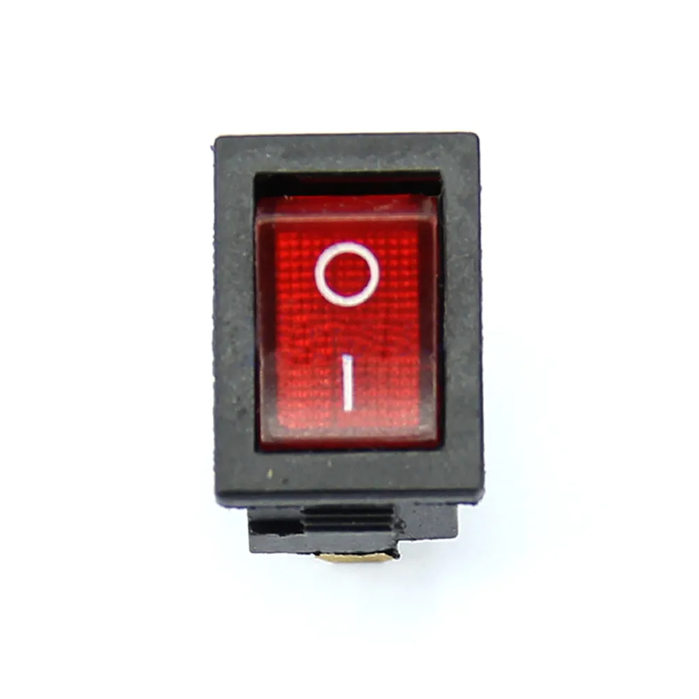 3 Pin Vermelho ON-OFF SPST Snap no Barco Rocker Switch AC 6A / 250 V 10A / 125 V B00273