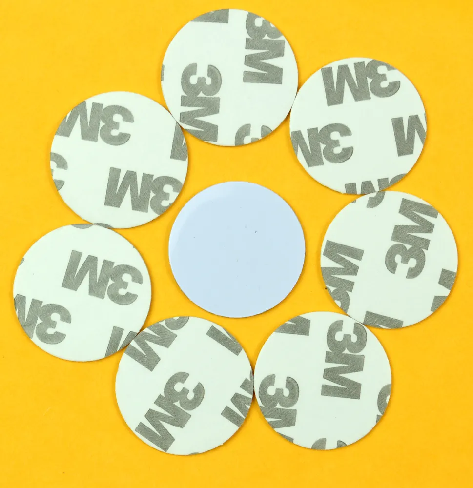 125KHZ TK4100 EM4100 RFID Coin ID Card With 3M Adhesive Sticker, Read ...