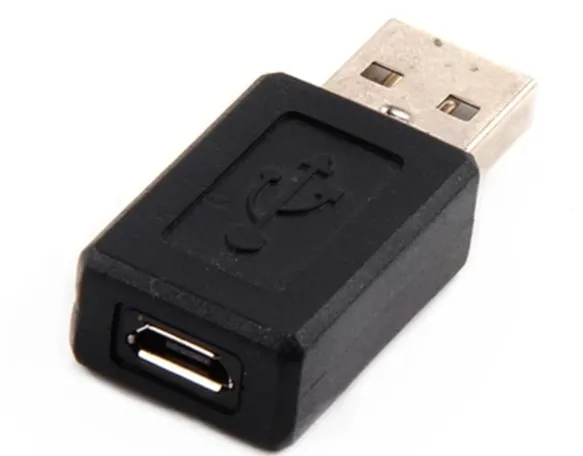 Gros / USB A mâle à micro USB B femelle adaptateur de câble de données convertisseur de connecteur Livraison gratuite