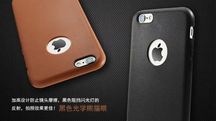 100 stks dunne slanke licht flexibele zachte TPU lederen tas voor iphone 6 6plus HTC Nexus marlin logo gat luxe telefoon achterkant cool zwart goud