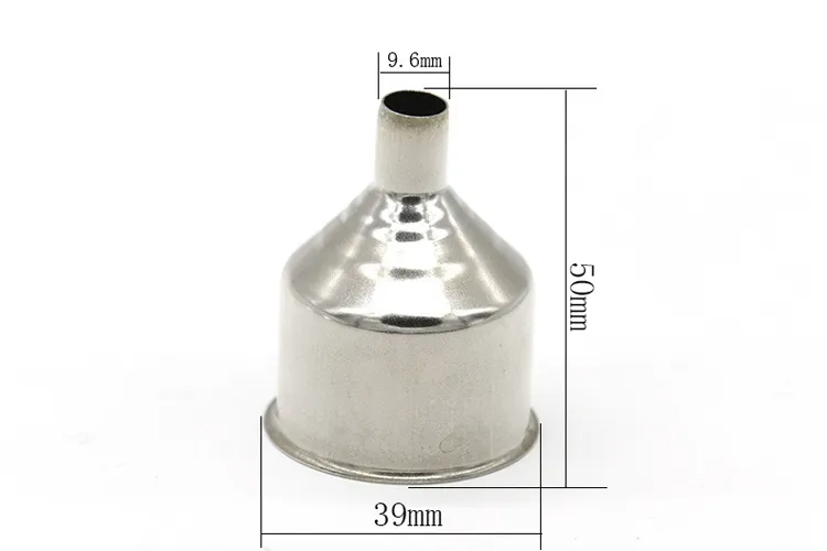Tragbarer Trichter für Flachmänner, Fülltrichter aus Edelstahl, zum Einfüllen von Ölflaschen, Hopper, Trinkgefäß, Infundibulum, Whisky-Fagon-Trichter, Öle