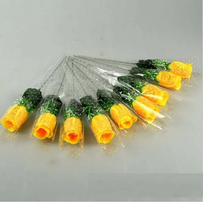 Großhandelspreis Einzelne Rose Mit Liebe und Duft Seidenblume Kunstblumen sechs Farben zur Auswahl HR020