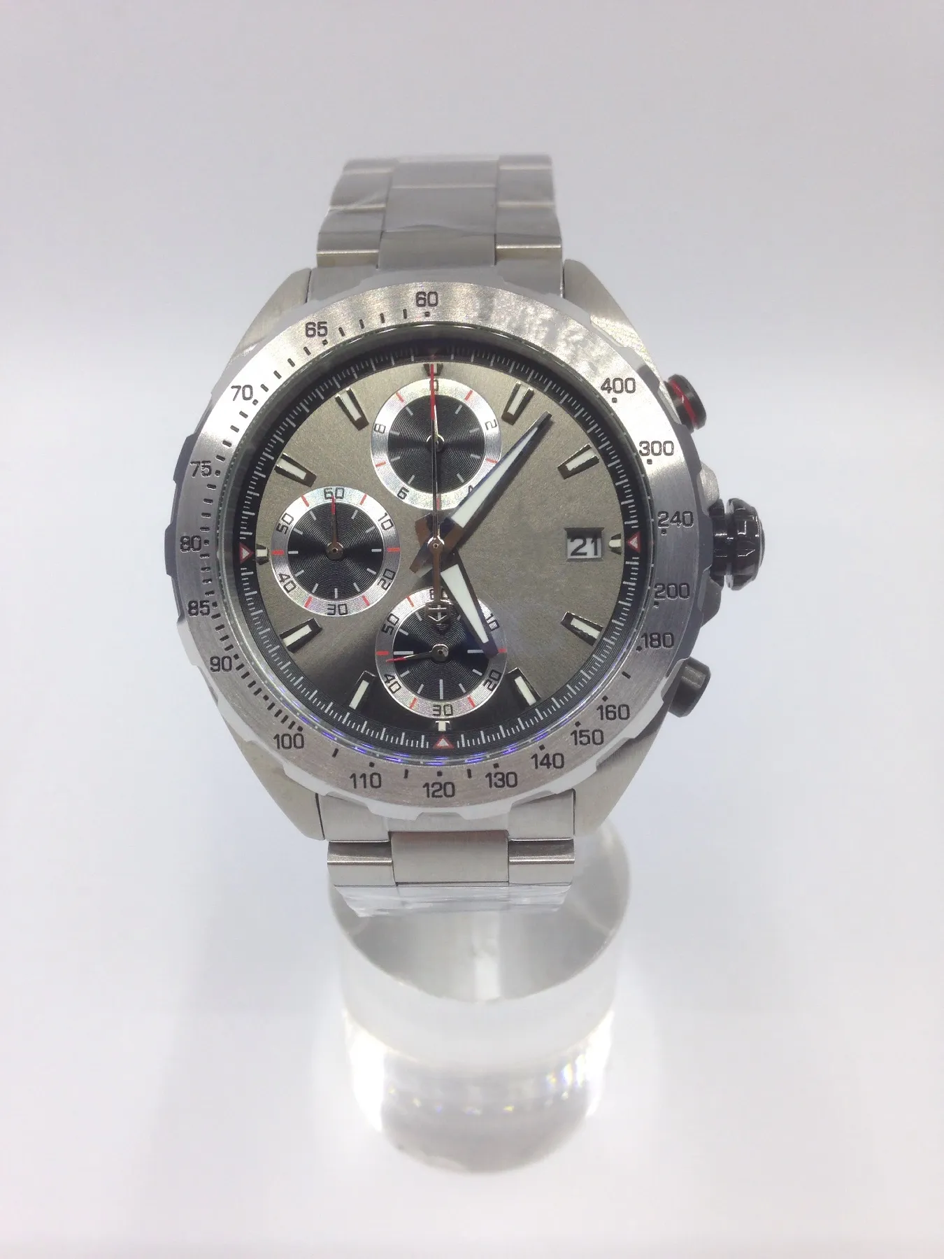 luxe limitée flyback édition montre homme sport quartz chronographe verre saphir haute qualité acier inoxydable bracelet de montre montres 01