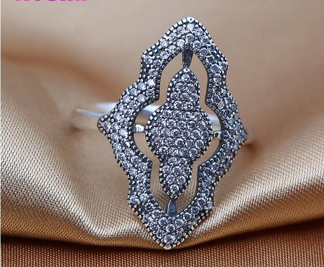 Pandora sparkling on sale lace ring