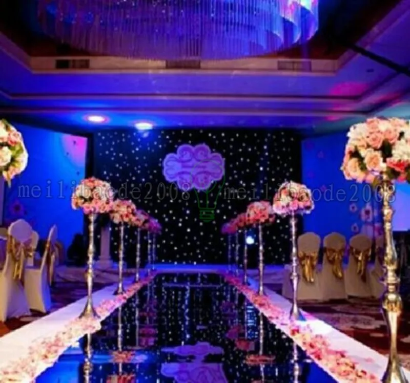 1.2m Wide Silver Double Side Wedding Ceremony Centerpieces Decoration Mirror Carpet Aisle Runner Party Supplies MYY