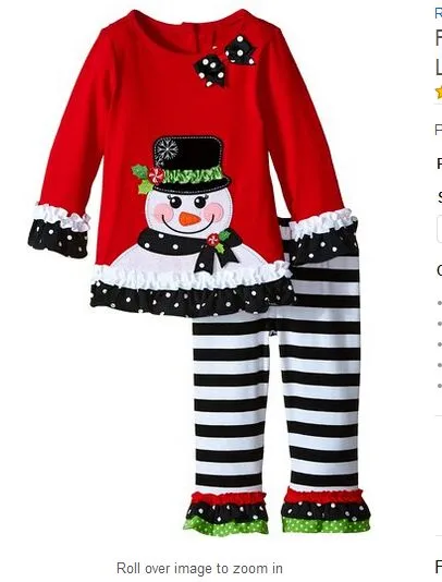 2016 baby Christmas outfit ragazze cervo albero di natale t-shirt + pantaloni volant 2 pezzi imposta bambini polka dot top bambini primavera autunno indossare vestito