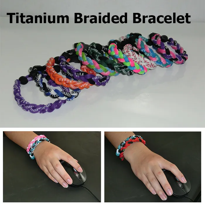 2017 Tornado 3 Bracelet de sport tressé en titane tressé taille s m l xl