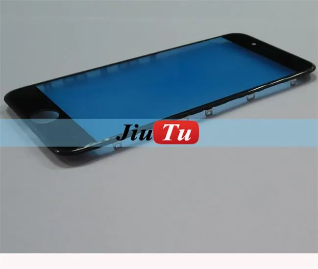 IPhone 6G Için 10 adet / grup 6 Artı 6 S 6 S artı Çerçeve Ile orijinal LCD Ekran Ön Panel Cam Çerçeve Yedek Parçaları Siyah / Beyaz