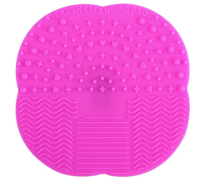 Brush Cleaning Mat Silicone Professional Pinceles Makeup Brush Comestic Tool Washing Scrubber Board Cleaner Mat Pad5230128