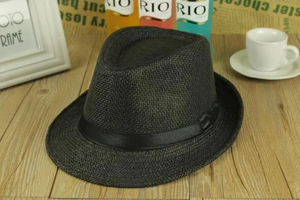 Vogue Uomo Donna Cappello di paglia Morbido Estate Fedora Panama Cappelli all'aperto Tettarelle Cappellino Colori Scegli Viaggi Ombra Cappello Ombreggiatura Spiaggia