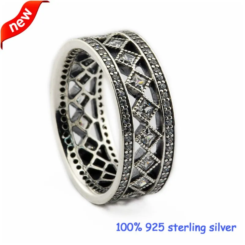 PANDORA Dangling Clover 925 Sterling Silver Ring - 197938