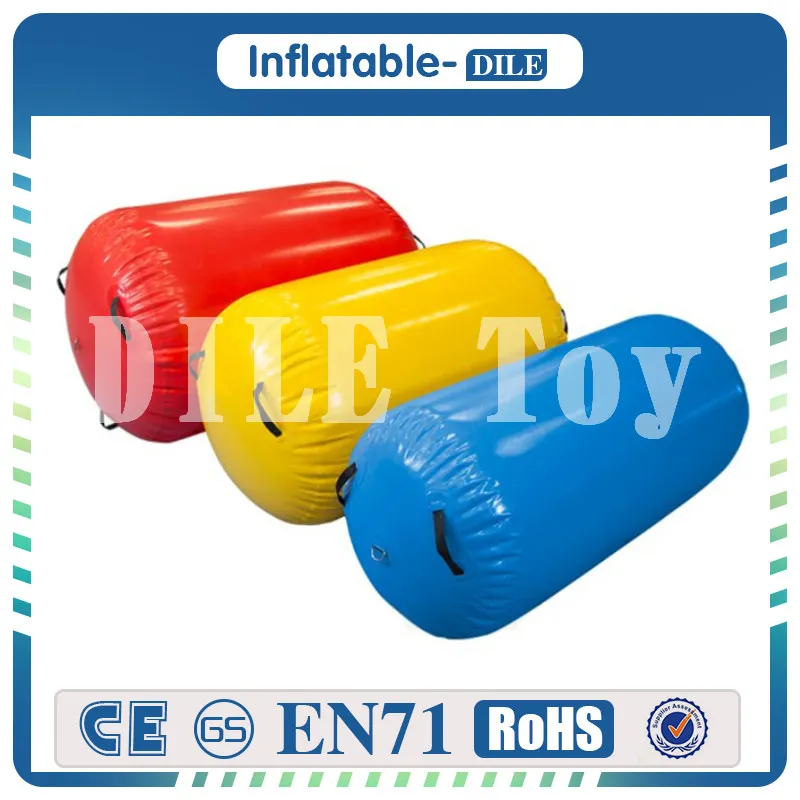 Colchoneta/barril de aire inflable para gimnasia de 60cm de diámetro de alta calidad, equipo de gimnasio de aire, pista de aire inflable/rodillo para niños