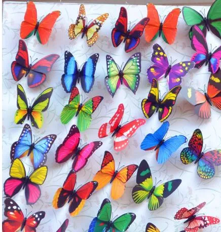 4 cm Dekoracja Home Sztuczna 3d Motyl Magnes Magnes Magnesy Lodówka Magnesy KD