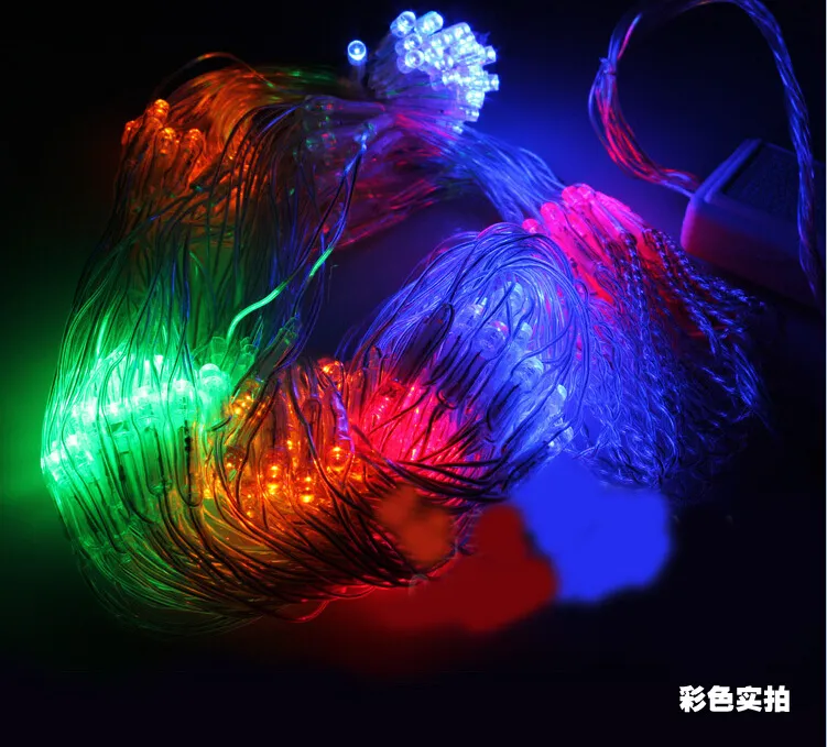 3M X 2 M waterproof LED Net Mesh Fairy String Lights ice bar lamp for Indoor Outdoor Twinkle Home Garden Christmas Party Wedding258a