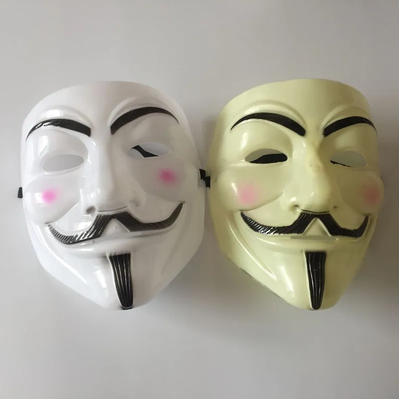 V Zendetta Mask Guy For For Fawkes Anonymous Fancy Cosplayコスチュームハロウィーンのフェイスマスクマスカレードマスク（大人サイズ）