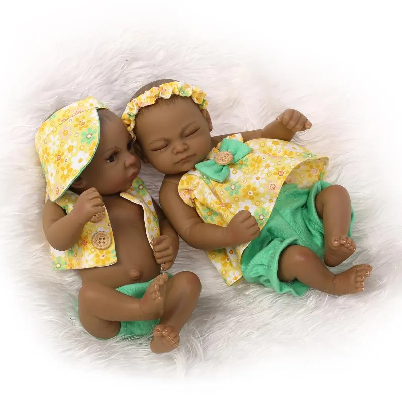 10 Zoll amerikanische Puppe realistische Mode Vollsilikon Reborn Baby Geschenk Weihnachten und Geburtstag