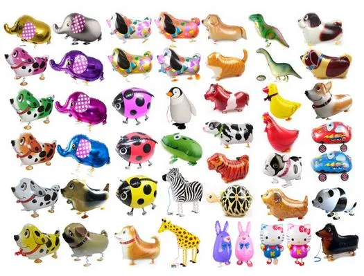 Dinosaure Feuille Ballon Animal ballon Singe Lion Zèbre Girafe Fête D'anniversaire Décor Marche Pet Voiture Hélium Ballons enfants jouet décor de fête