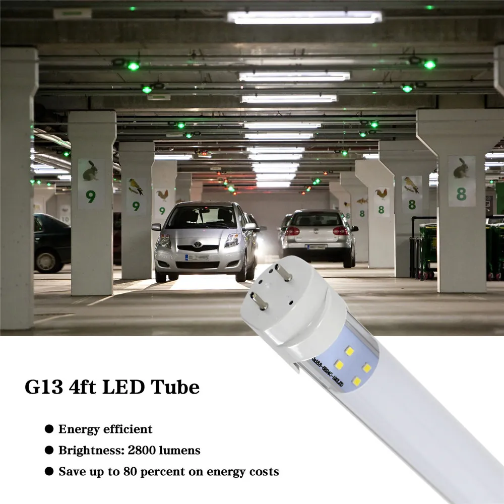 ONS VOORRAAD 4FT LED Buizen Licht 22W 28W Warm Wit Koud Wit T8 LEDs Lichten Super Heldere AC85-265V fluorescerende lamp vervanging voor winkel garage ETL