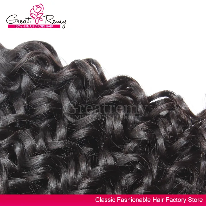 Fala wodna Brazylijska przedłużenie włosów Big Curly 100% nieprzetworzone Virgin Human Hair Pakiet Parbowany Ocean Hair Weave Weft Greatremy 8-34-calowy Wyprzedaż