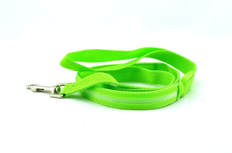 D42 pet dog Leashes /w led light dog Pull strap pet dog Drawstring dog leads 2.0cm width for small dogs 