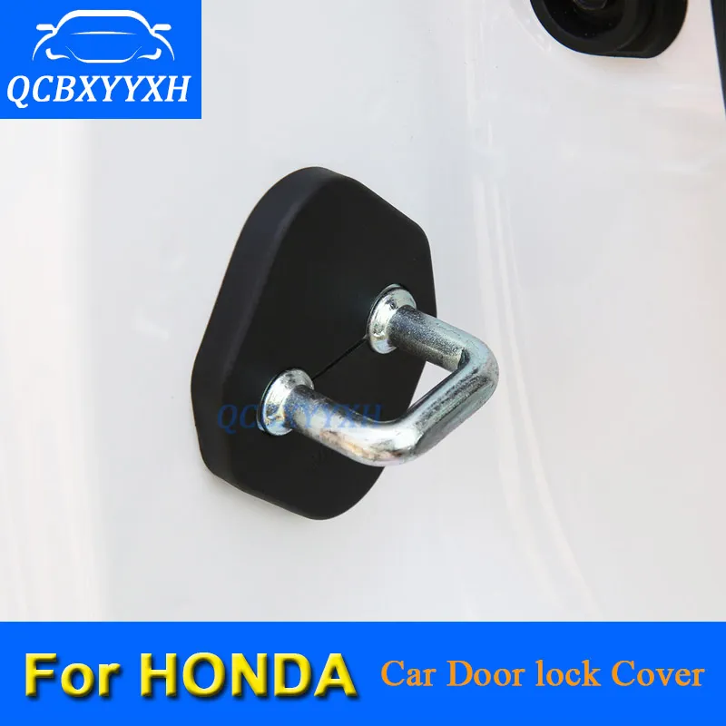 4 SZTUK Car Blokada Ochronna Pokrywa Dla Hondy CRV Vezel HRV Accord City Fit Civic Jade Jazz Samochód Blokada Drzwi Dekoracji Auto Cover