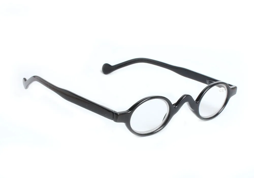 Small Round Reading Glasses Retro Eyewear Women And Men Black Reading Glasses +1.0-+3.50 