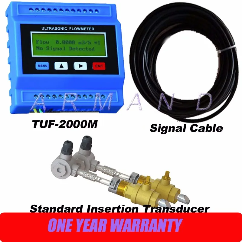 Ultrasone vloeistofstroommeter TUF-2000M DN80mm-6000mm Module Digitale Flowmeter Standaard Insertion Transducer