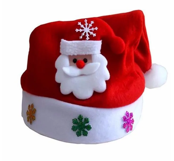 Kid Cheer Christmas Hat Barn Santa Claus Reindeer Snowman Party Söt Cap Julklapp Bröllopsdekoration