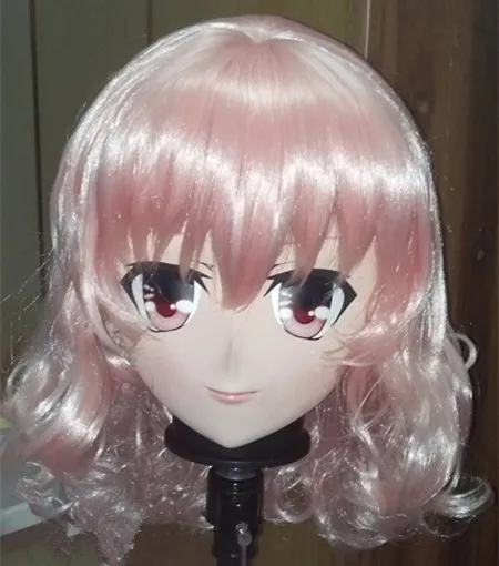 C2-035 Najwyższej jakości ręcznie robione żeńskie silikonowe guma pełna twarz maska ​​kig cosplay kigurumi anime maski crossdresser lalki odgrywać role
