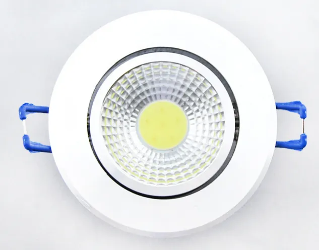 Yeni Gümüş Dim Led Downlight 9 W 12 W 15 W COB Led Aşağı Işık Gömme Tavan Işık 120 Açı AC 110-240 V + CE ROHS UL