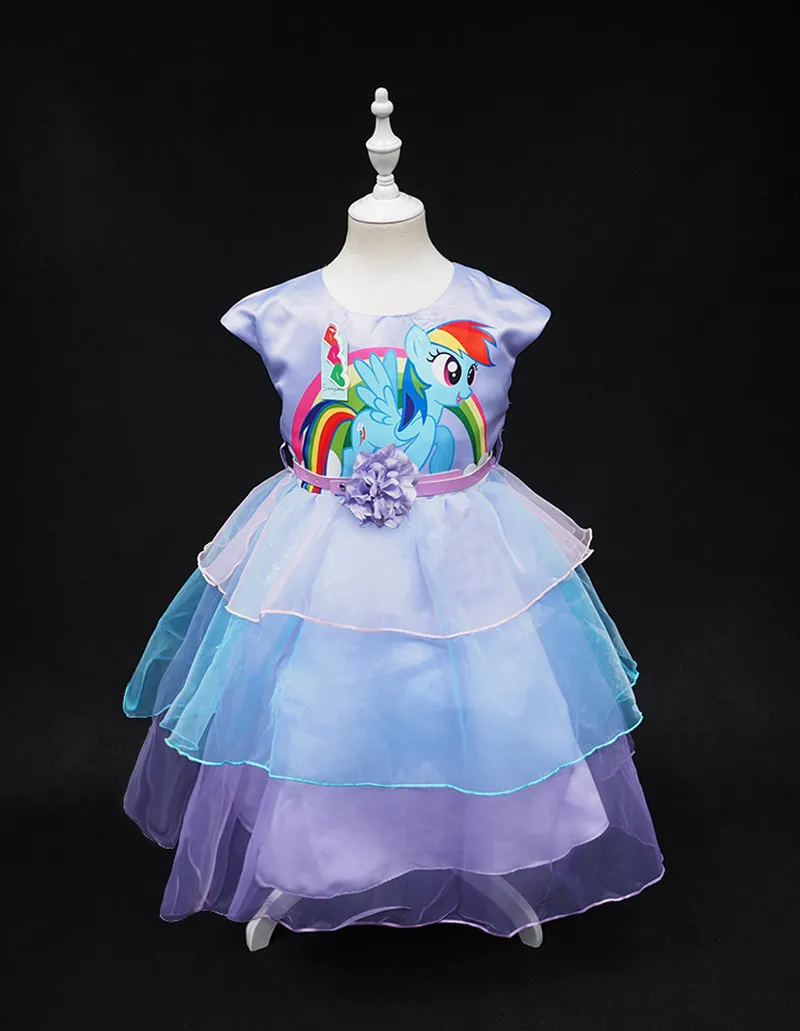2-10Years Big Kids Girls Dress Little Pony Spring Girl Vestidos de manga corta My girls 2-10Years Big Kids Girls Dress Little Pony Spring Girl Vestidos de manga corta My girls