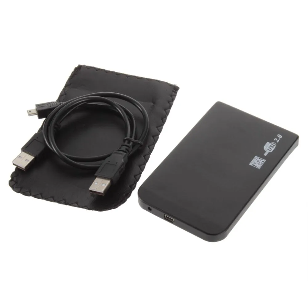 4 Färg S2502 EL5018 USB 2.0 HDD Hårddiskskiva HDD -kapsling Extern 2,5 tum SATA HDD Case Box Super Slim Aluminium Alloy Mobile Disk