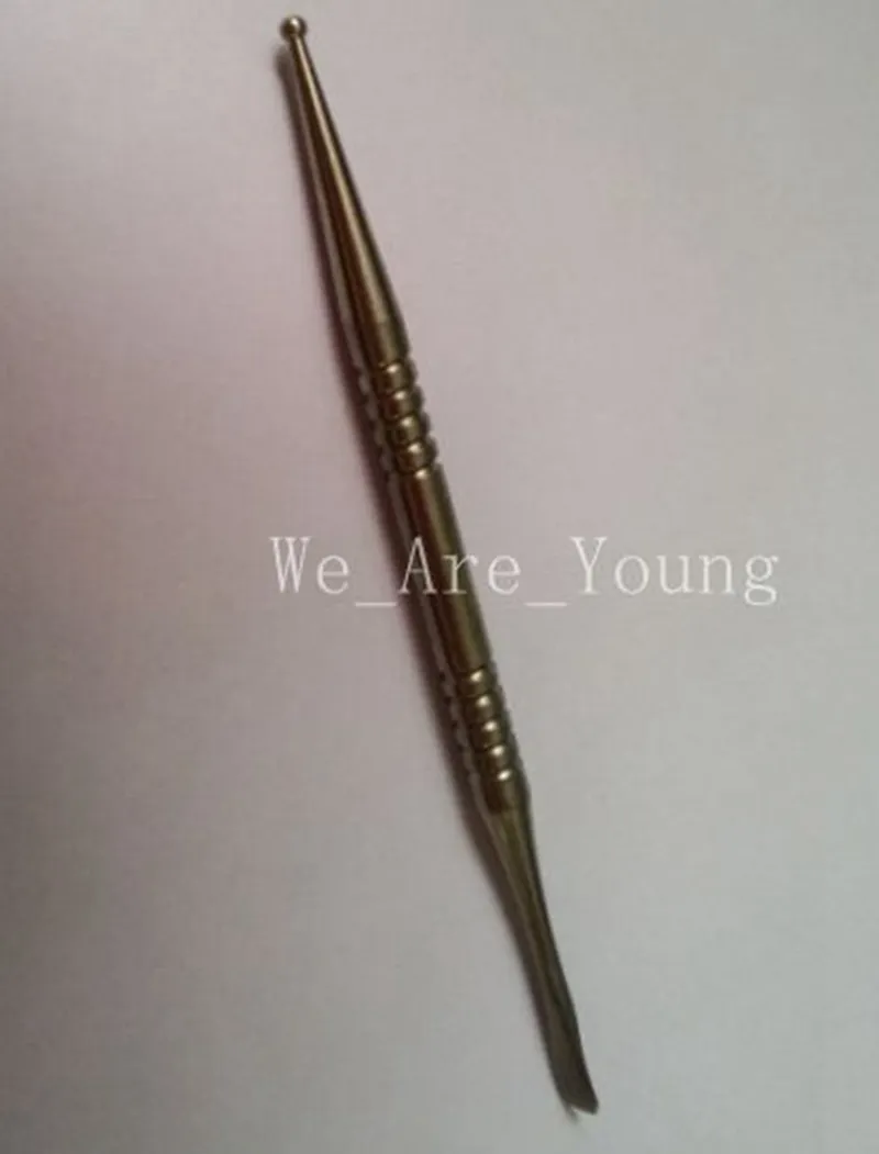Gr2 Titanium Dabber 110 mm length with Ball Point Tip and Spoon Tip Dabber Wax Dabber Tool