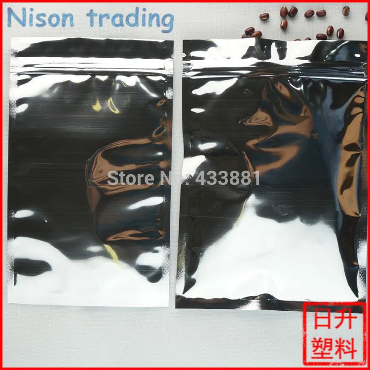 22*30cm /pack grip zipper lock aluminized mylar bag-reclosable zippered metallic aluminum foil corn/powder packaging pouch