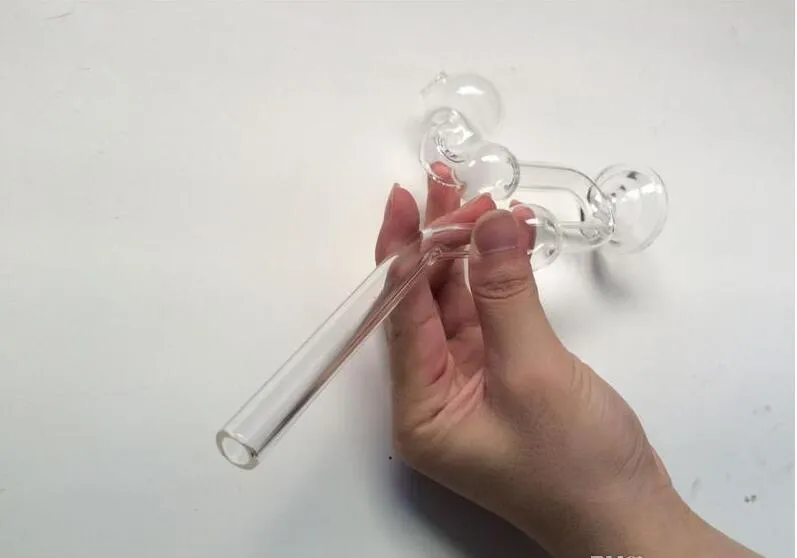 Tubos de vidrio con forma de serpiente quemadores de aceite de pipas de cristal Bongs de agua para Vidrio Pipas de agua de tuberías con el envío libre Base