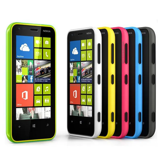 2016 الأصل تجديد نوكيا Lumia 620 هاتف ويندوز 3.8 بوصة 8 ثنائي النواة بقوة 1GHz 512M / 8G كاميرا 5MP واي فاي GPS NFC الهاتف المحمول في الأوراق المالية