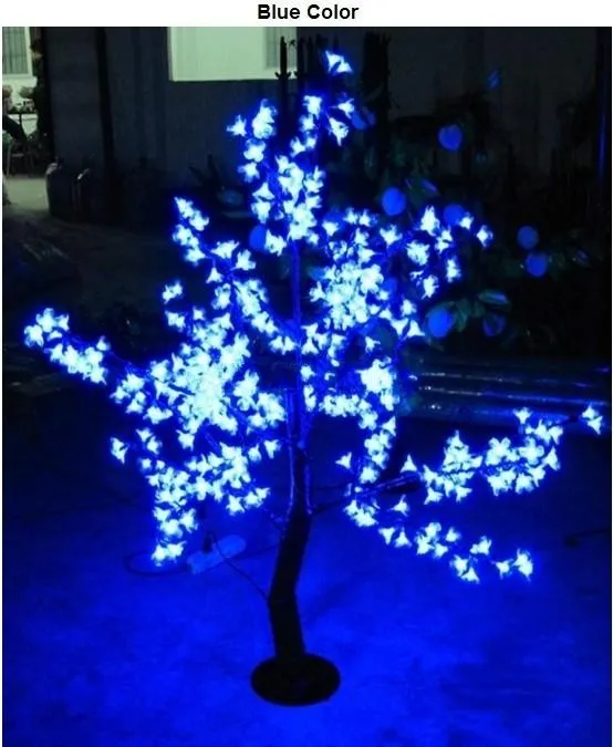 LED Cherry Blossom Tree Light LED-lampor 1,5m Höjd 110 / 220VAC Sju färger för alternativ Rainproof Outdoor Usage Drop Shipping