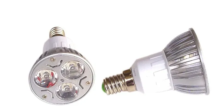 高出力LEDランプGU10 E27 B22 MR16 GU5.3 E14 3W 85~265V / 220V / 110V LEDスポットライトスポットライトDIMMABLE LED電球ダウンライト照明