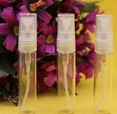 شحن مجاني 1000 × 2ML زجاجة عطر ، زجاجة رذاذ صغيرة قابلة لإعادة التعبئة ، 2ML رذاذ الزجاج