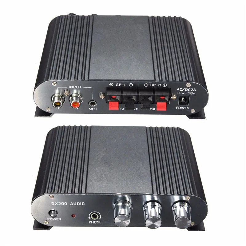 Durable Quality 12V Super Bass Mini Hi-Fi Stereo Amplifier 2 1CH Booster Radio MP3 for Car Home2595