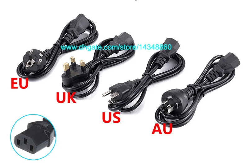 10 adet IC Çip Ile AC / DC 12 V 8A Güç Kaynağı AC 100-240 V DC Adaptörü 12 V 8.5A 100 W Şarj + Kordon Kablo