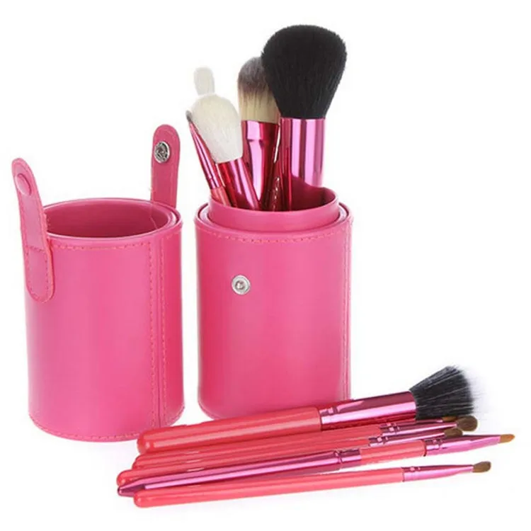 pro maquiagem pincel conjunto com caixa de suporte de copo de cilindro caso cosmético beleza sombra blush pó liquidificador face maquiagem escovas ferramentas