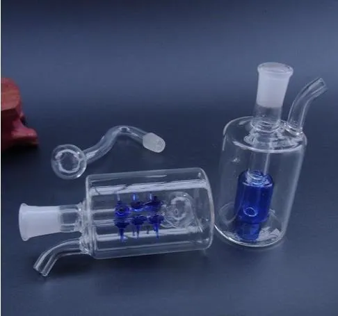 1 Stück 3 Zoll Mini-Glasrohre Glasbubbler Glasölbohrinsel Glasbongs Wasserpfeifen Shisha JH43-10 mm