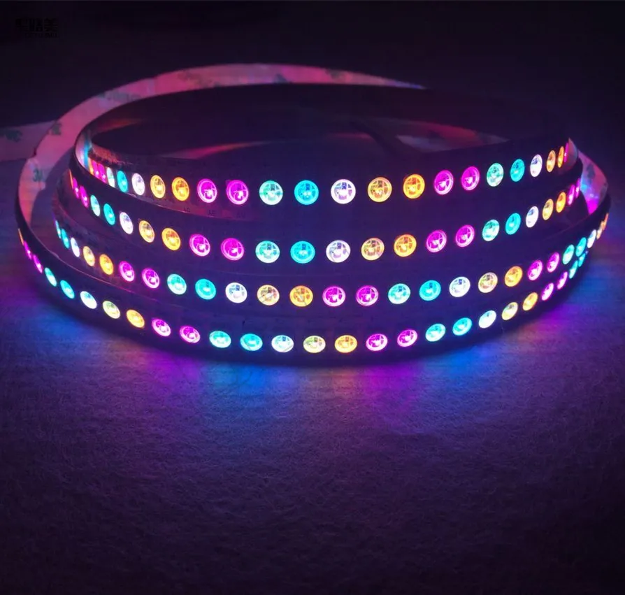 5m / Lot WS2813 (Dual-signal-ledningar) Individuellt adresserbar RGB LED Pixel Strip 30/60 / 144LEDS / M 2811 WS2812B Uppgraderad version DC5V