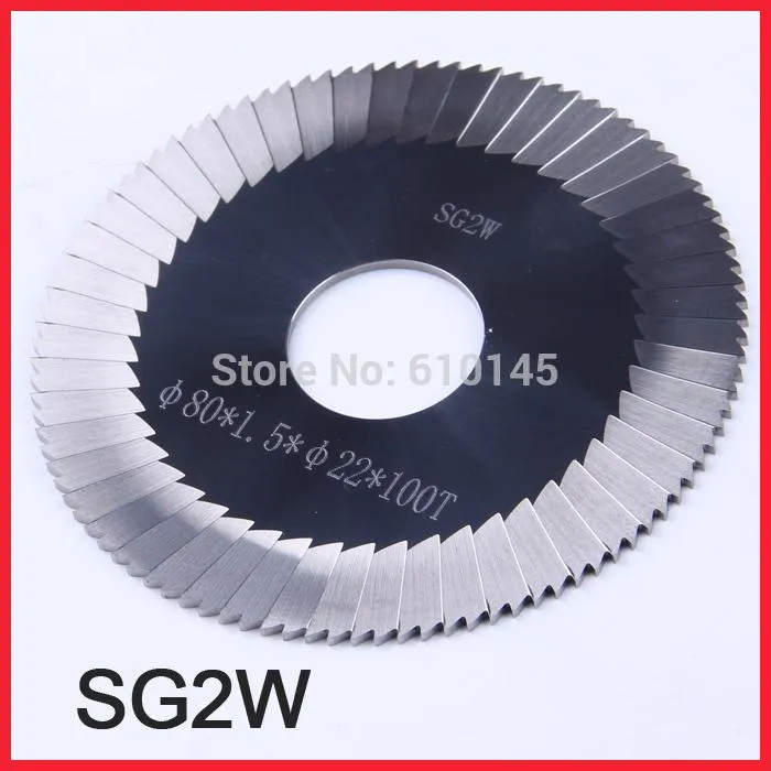 SG2W CARBIDE TUNGSTEN STEEL 80 * 1.5 * 22mm * 100T Key Cutter