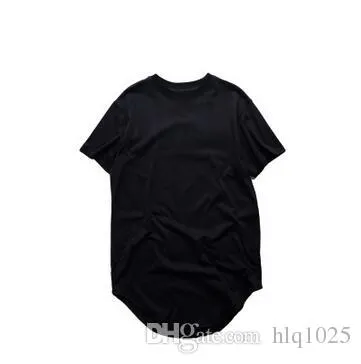 футболка для мужчин мода расширенная футболка с длинной линией хип -хоп летние t рубашки бесплатная доставка