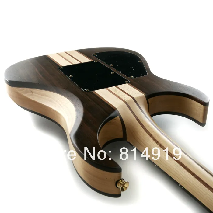 6 sznurków szyi przez body Elektryczny gitara stały Rosewood Body Gold Hardware